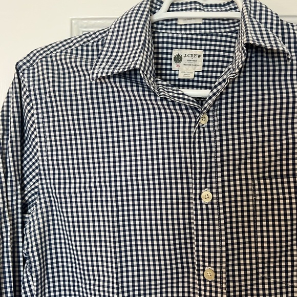 Gingham JCrew Button Down Shirt - Picture 2 of 6
